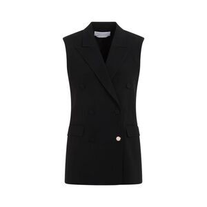 GABRIELA HEARST Sleeveless Double-Breasted Blazer Vest Women BLACK Vests